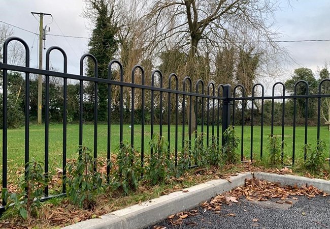 Loop Top Steel Bar Fence
